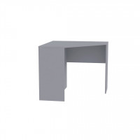 Manhattan Comfort 16LC3 Cornelia Corner Desk in Grey